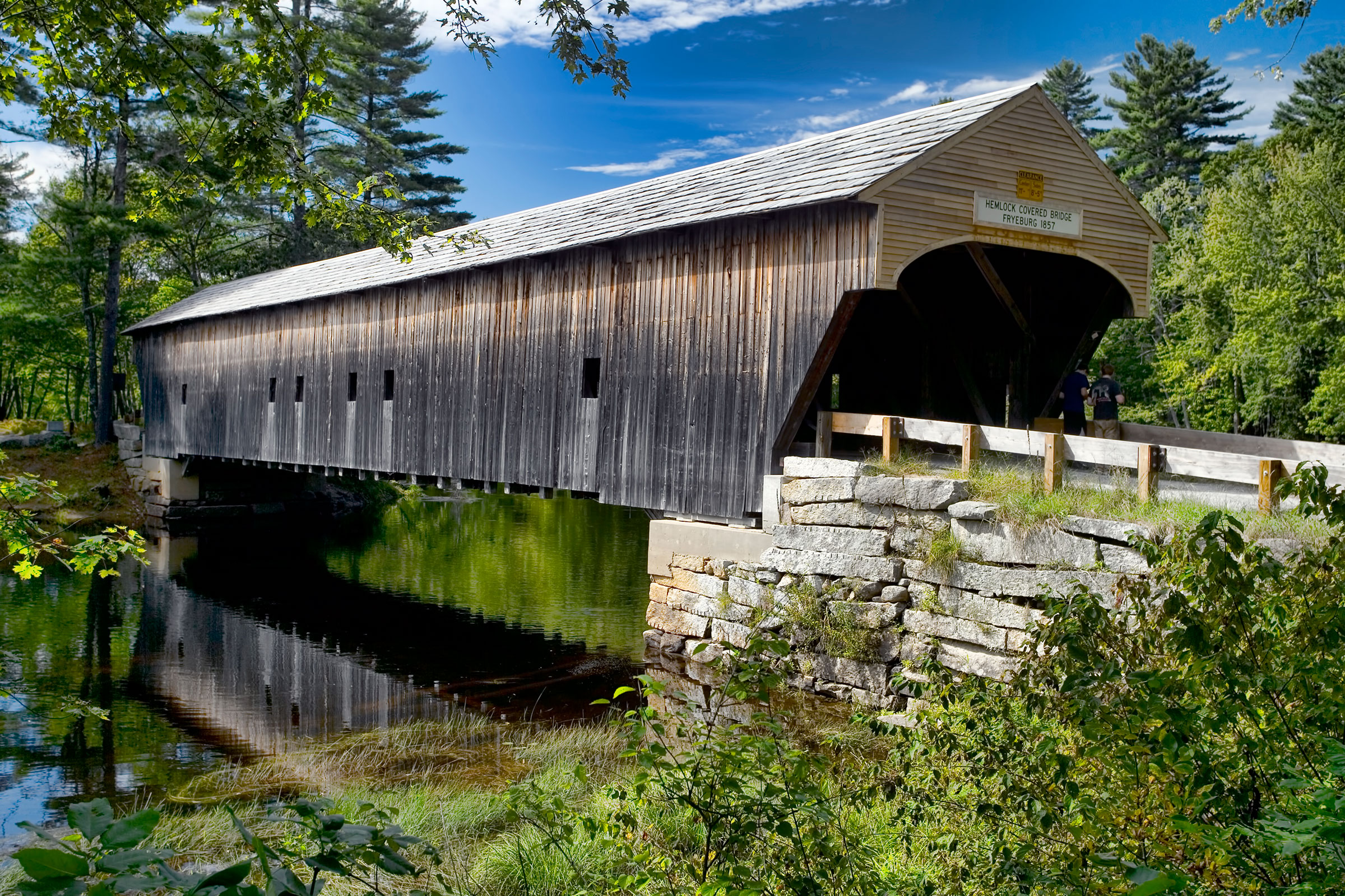 Hemlock Covered Bridge in the Summer
