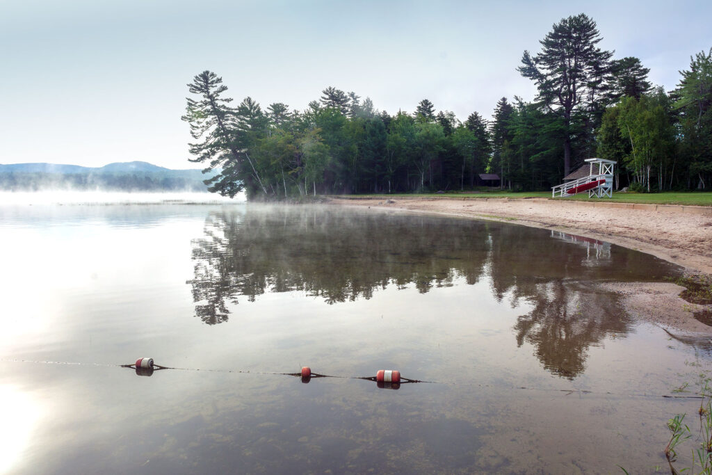 Beach at Mount Blue State Park, Weld, Maine
