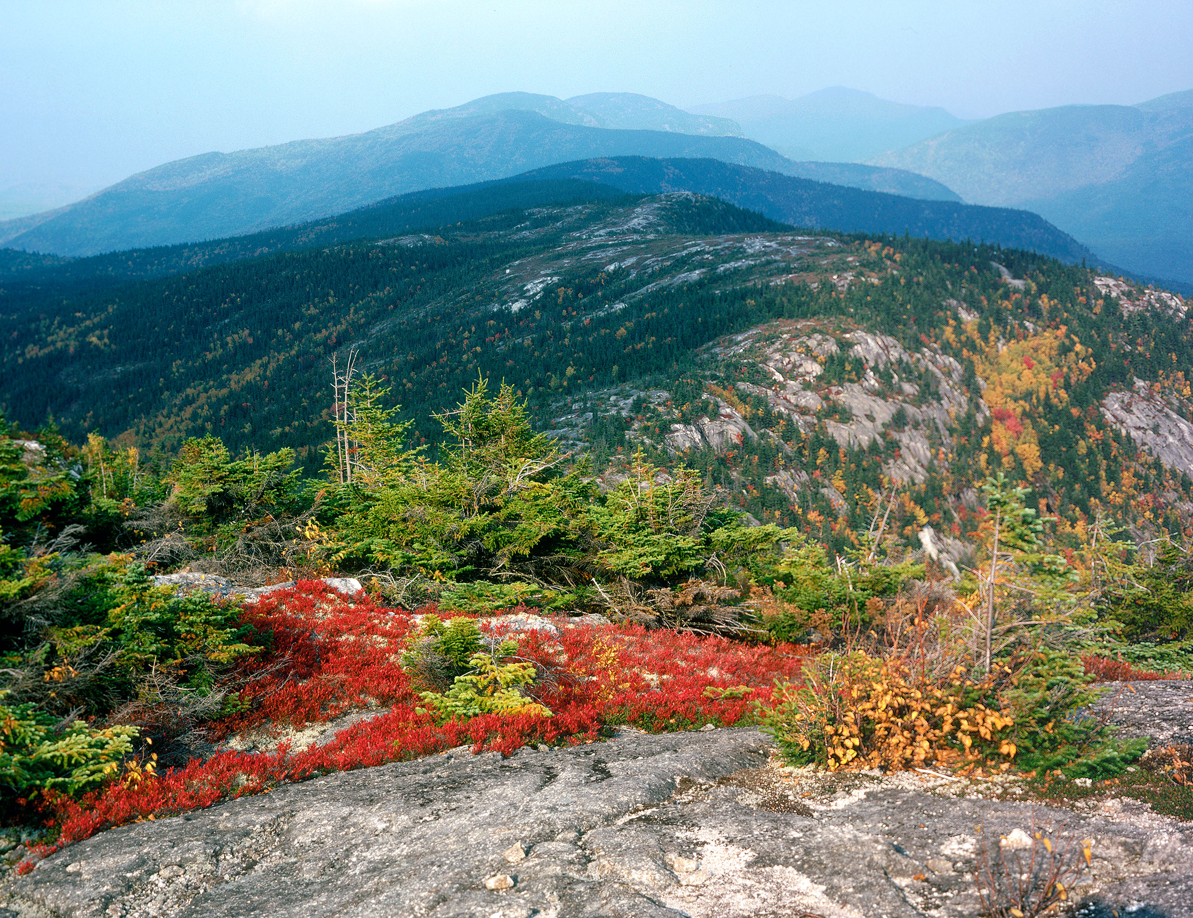 Evans Notch from North Bald in early Autumn