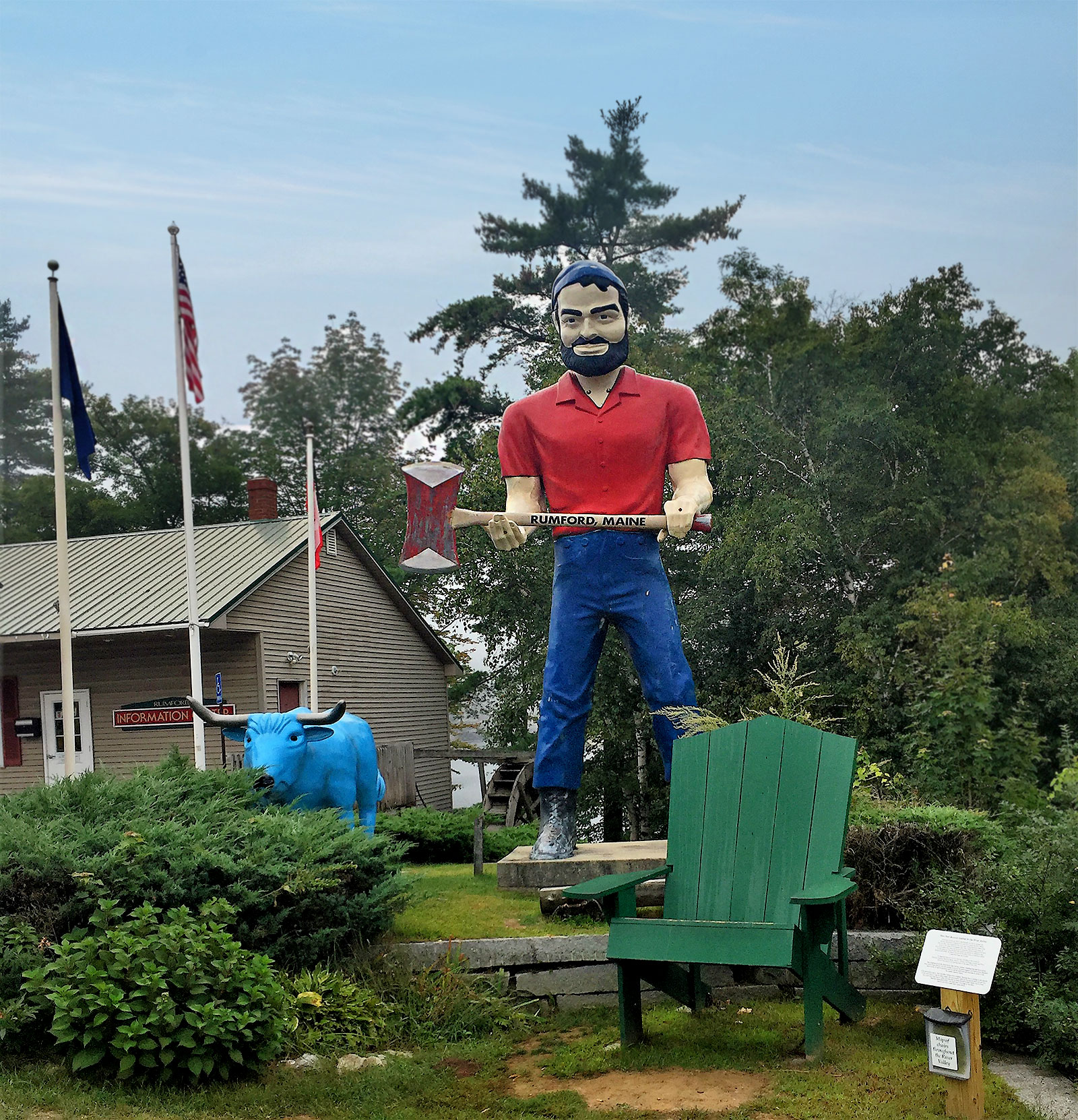 Paul Bunyan Statue in Rumford