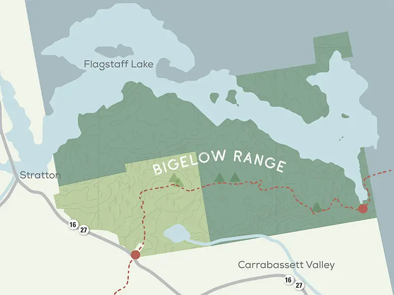Appalachian Trail Day Hikes, Bigelow Range Section, Flagstaff Lake