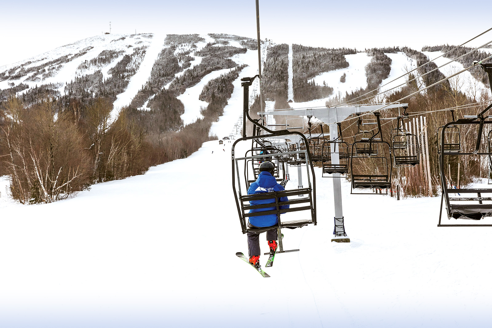 Ski lift at Sugarloaf Ski Resort in Maine's Lakes and Mountains