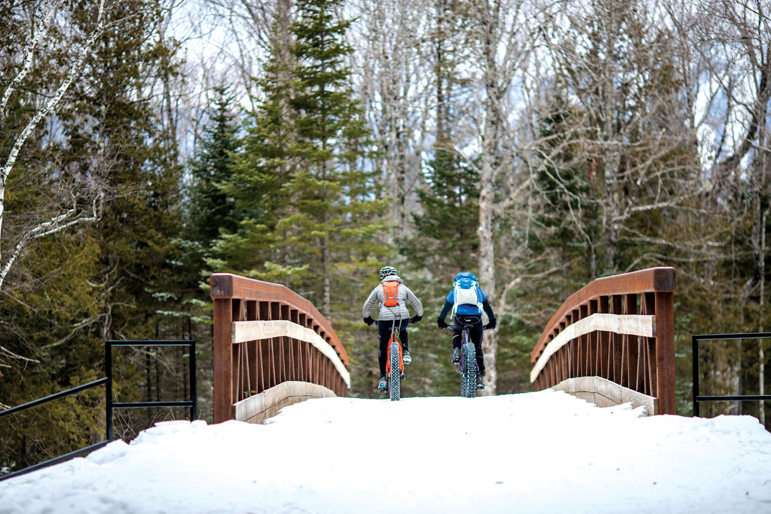Fat Biking on the trails at Stratton Brook