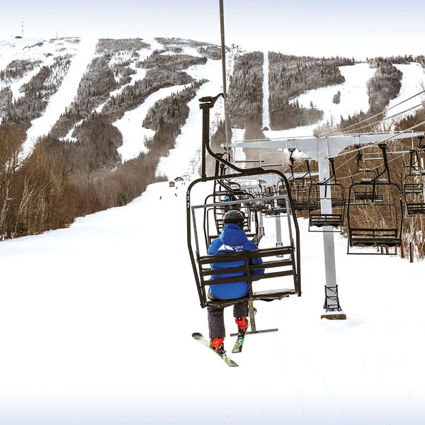 Ski Lift on mountain trails